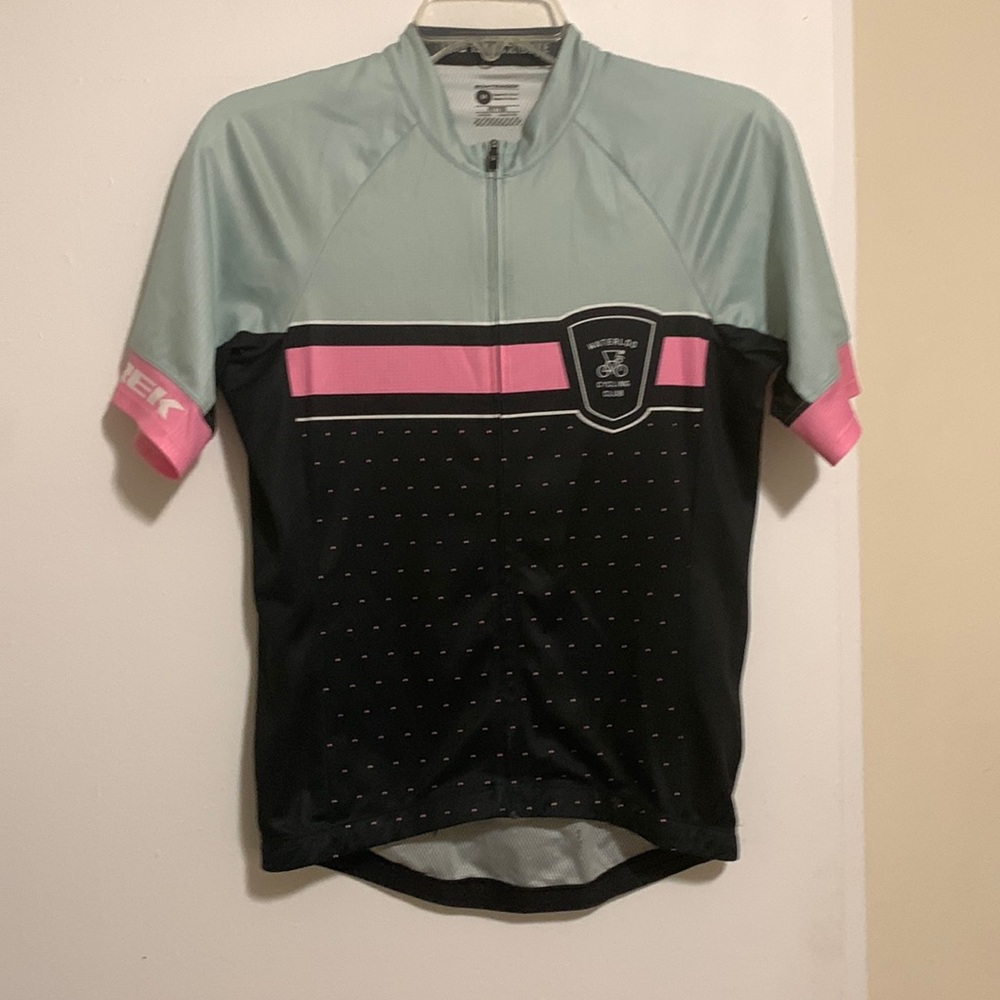 Trek Bontrager Waterloo cycling club jersey.
